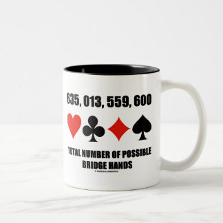 635.013.559.600 Summe nein der möglichen Zweifarbige Tasse