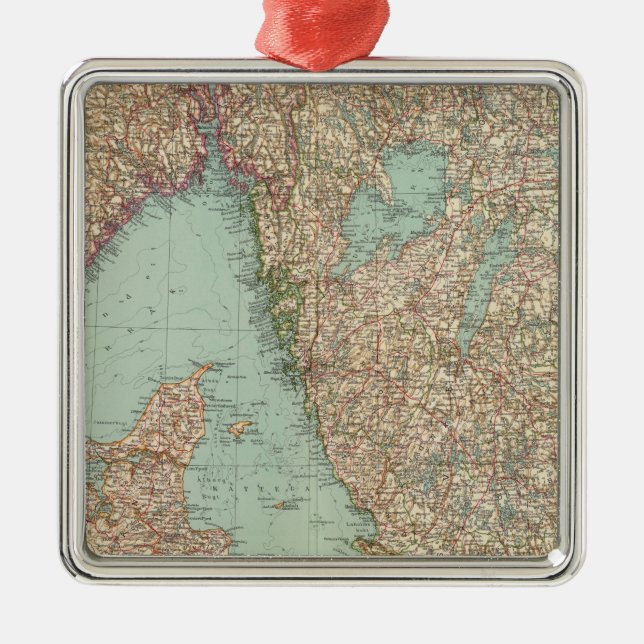 6364 Schweden, Südnorwegen Ornament Aus Metall (Vorne)