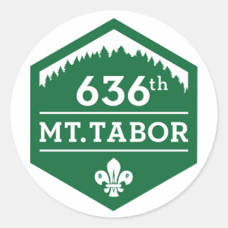 636. Mt.-Tabor — Logo-Aufkleber für 20 Runder Aufkleber