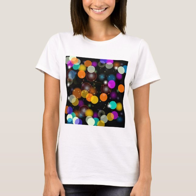 6391Farbenfrohe Lichter T-Shirt (Vorderseite)