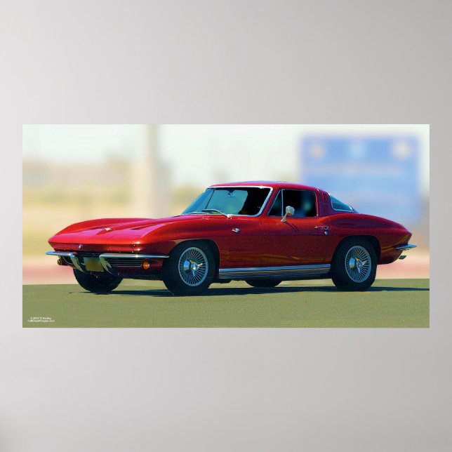 "63 CORVETTE POSTER (Vorne)