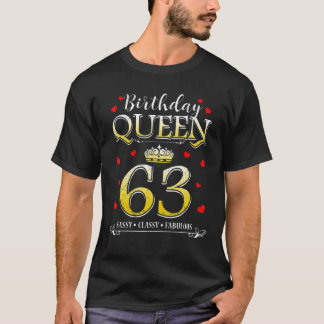 63 & fabulous 63 Jahre alt 63. Geburtstag für Frau T-Shirt