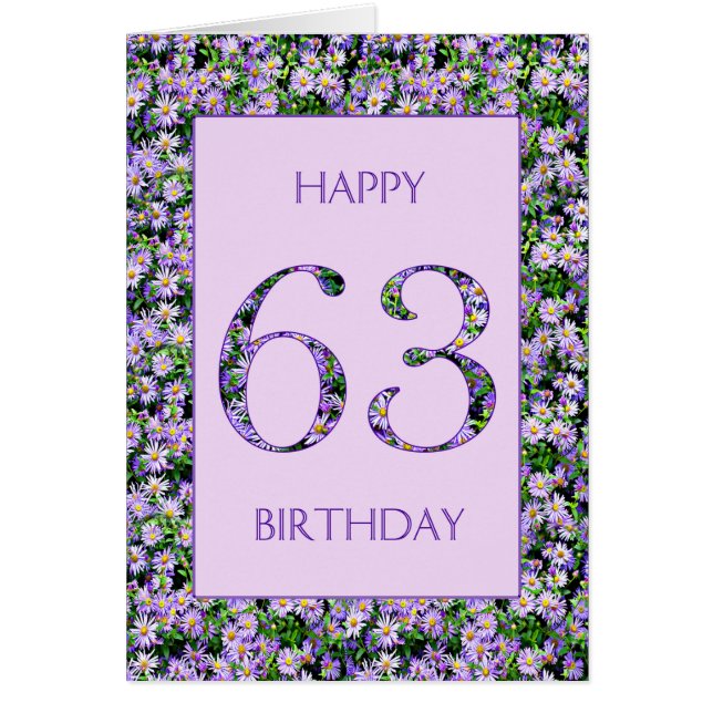 63. Geburtstag Lila Tageszeitung (Vorne)