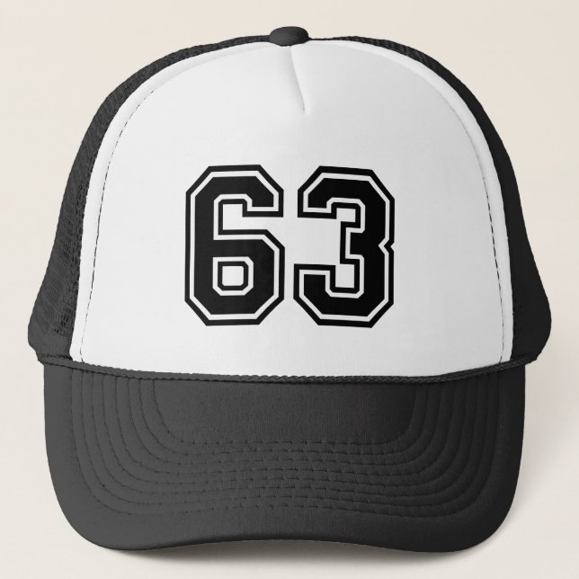 63. Geburtstag Retro Trucker Hat Truckerkappe (Vorderseite)
