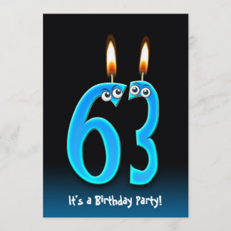 63. Geburtstagsparty Einladung
