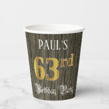 63. Geburtstagsparty - Imitate Gold & Imitate Wood