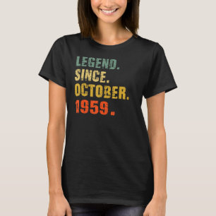 63 Jahre alt 63. Geburtstagsfeier seit 1. Oktober T-Shirt