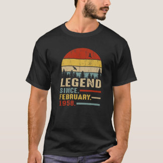 63 Jahre alt Retro Geburtstagsgeschenklee seit Feb T-Shirt