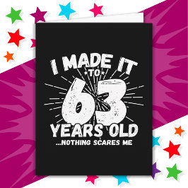 63 Jahre alt Sarcastic Meme Funny 63. Geburtstag Karte