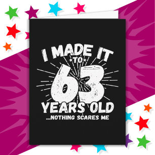 63 Jahre alt Sarcastic Meme Funny 63. Geburtstag Karte