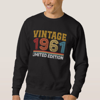 63 Jahre alt Vintag 1961 Limited Edition 63. Gebur Sweatshirt
