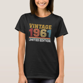 63 Jahre alt Vintag 1961 Limited Edition 63. Gebur T-Shirt