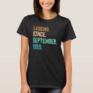 63 Jahre alte Legende seit September 1959 63. Gebu T-Shirt