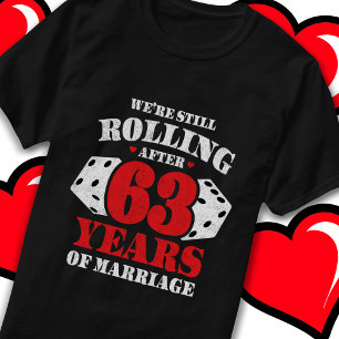 63 Jahre verheiratet Lustig 63. Hochzeitstag T-Shirt