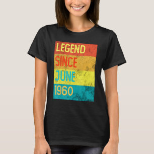 63 Jahre Vintag im Juni 1960 63. Geburtstag T-Shirt