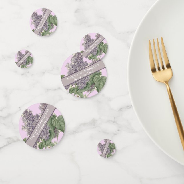 63. Jahrestag Lilac Konfetti (Gruppe)