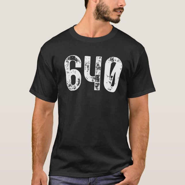 640 Area Code Trenton NJ Mobile Telefone Area Cod T-Shirt (Vorderseite)