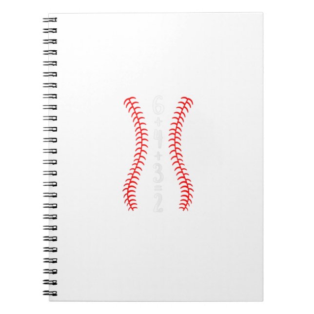 6432 Baseball Mathematik Mama Vater Geschenk Funny Notizblock (Vorderseite)