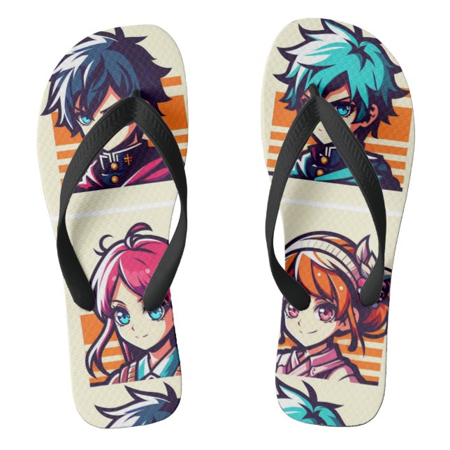 643 Anime Style Clothing - Flop Shoes Gedreht Flip Flops (Fußbett)