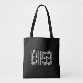 6453 Schwarz-Weiße Tragetasche