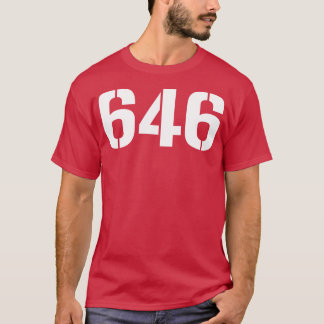 646 Weißer Text T-Shirt