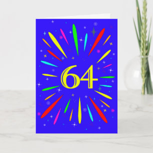 64. Birthday Explosion Card Karte