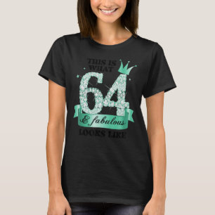 64 & Fabulous I Türkise White Party Group Foto T-Shirt