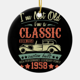 64. Geburtstag Ich bin nicht alt, ich bin ein Klas Keramik Ornament