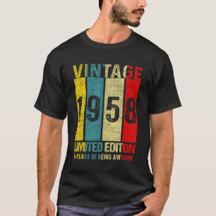 64 Geburtstag Vintag 1958 64 Jahre T-Shirt