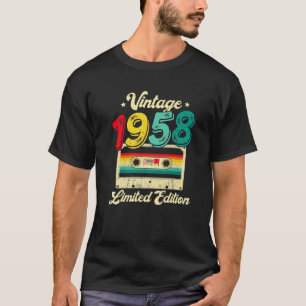 64 Jahre alt Vintag 1958 Kassettenband 64. Geburts T-Shirt