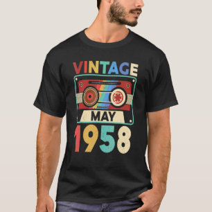 64 Jahre alt Vintag Mai 1958 64. Geburtstag T-Shirt