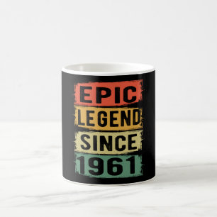 64 Jahre alter Tag 1961 Epische Legende 64. Geburt Kaffeetasse
