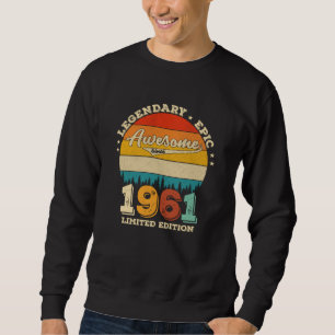 64 Jahre alter Tag 1961 Phantastisch 64. Geburtsta Sweatshirt