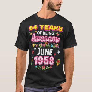 64 Jahre Phantastisch seit Juni 1958 T-Shirt