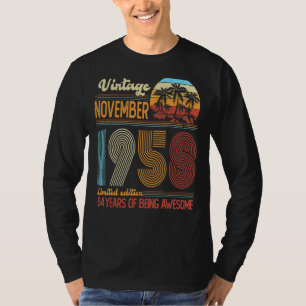 64 Jahre Vintag im November 1958 64. Tag T-Shirt