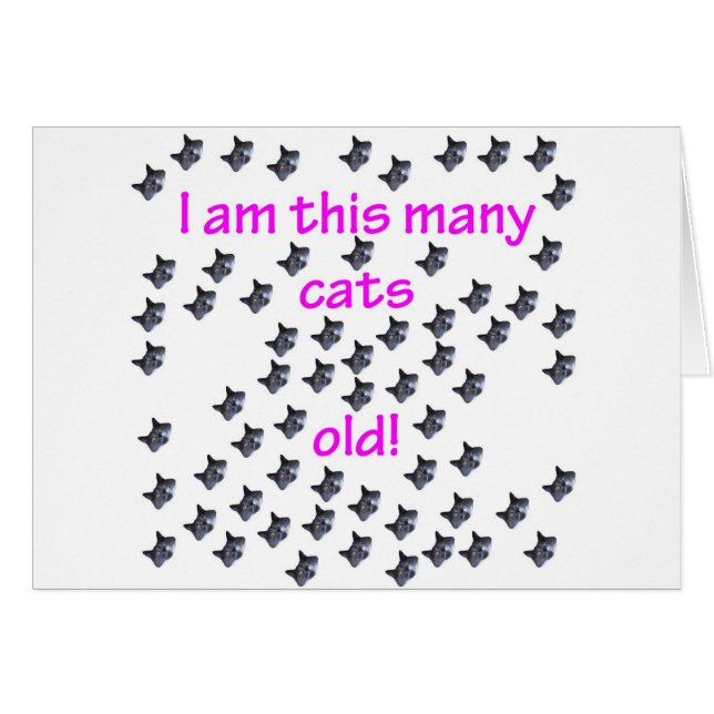 64 Katzen-Köpfe alt (Vorderseite (Horizontal))