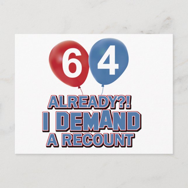 64. Lebensjahr Postkarte (Vorderseite)