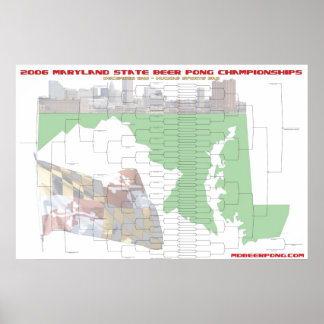 64-Mannschaften, doppelte Eliminierung Turnierklam Poster