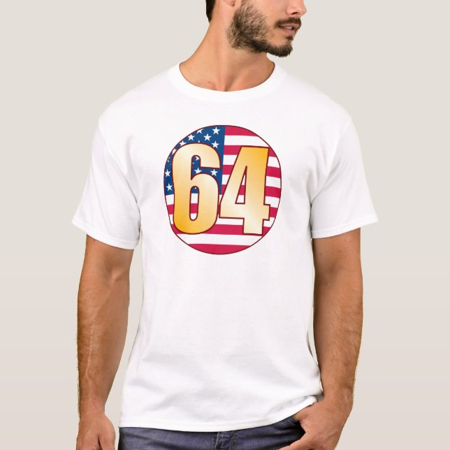 64 USA-Gold T-Shirt (Vorderseite)