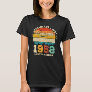 64 Year Old Awesome Since 1958 64th Birthday Gift T-Shirt