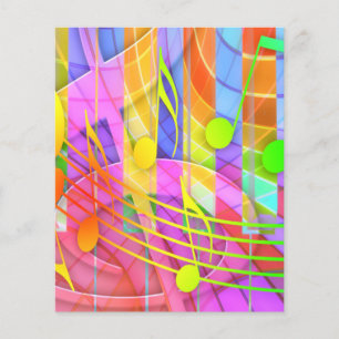 654580 FARBIGE MUSIKNOTEN-HINTERGRUND-WALLPAPIERE FLYER