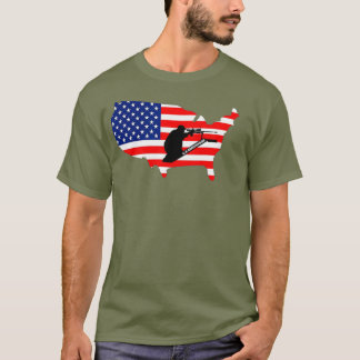 65 Creedmoor American Flag 2A LRP Schießhalle T-Shirt