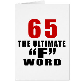 65 DAS ENTSCHEIDENDE "F-" WORT