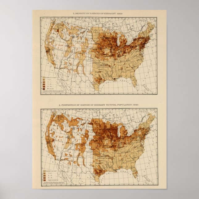 65 Einheimische Deutschland 1900 Poster (Vorne)