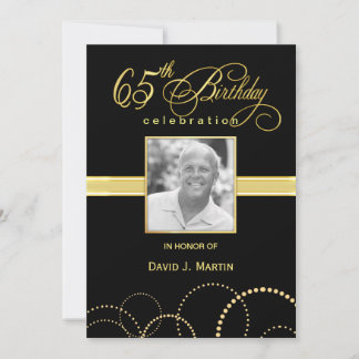 65. Einladungen zum Geburtstag - Foto fakultativ