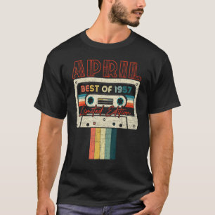 65. Geburtstag, 4. April, Best of 1957 Cassette Ta T-Shirt