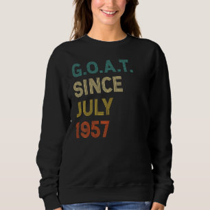 65. Geburtstag 65 Jahre alte Ziege seit Juli 1957 Sweatshirt