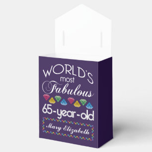 65. Geburtstag die meisten fabelhaften bunten Geschenkschachtel