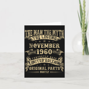 65. Geburtstag für Männer Mythologie vom November Karte