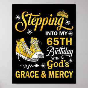 65. Geburtstag Gnade und Barmherzigkeit christlich Poster